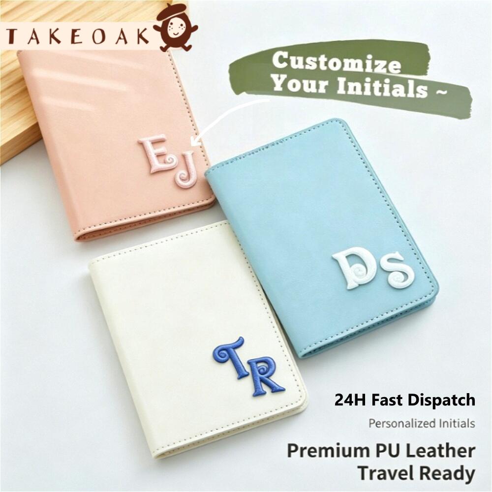 Travel Accessories Hong Kong - Porta Passaporto Personalizzato con Iniziali Ricamate,