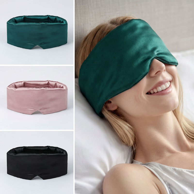 Travel Accessories Eye Mask - Maschera per Dormire in Seta Ghiacciata