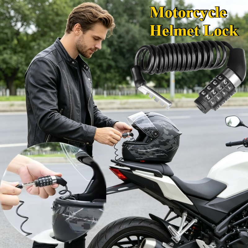 Cable Lock Combination - Lucchetto per Casco Durevole Mini con