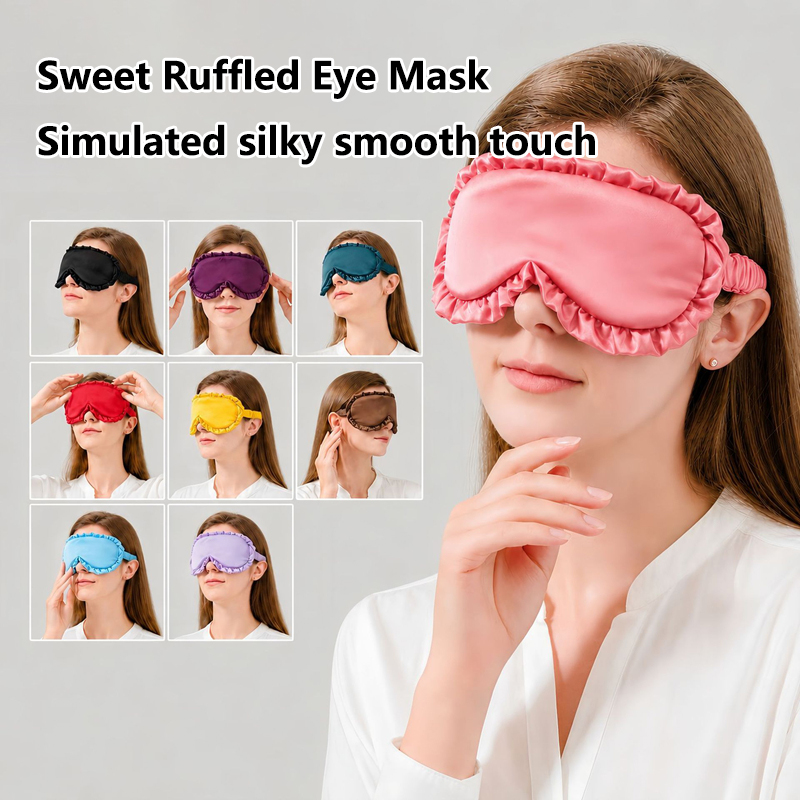 Travel Accessories Eye Mask - Mascherina per Occhi in Seta Sintetica