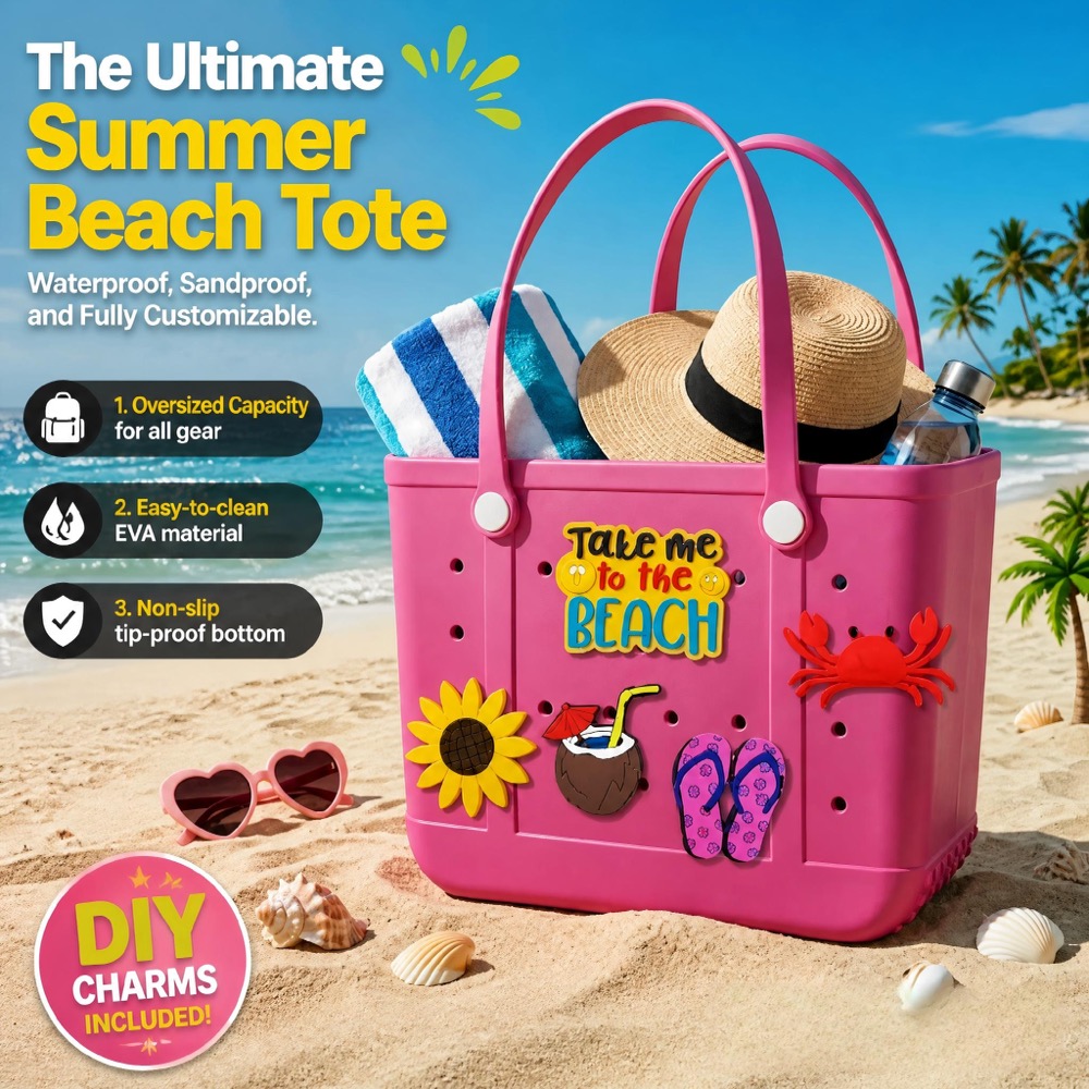 Travel Accessories Gifts - Borsa da Spiaggia in Gomma Oversize