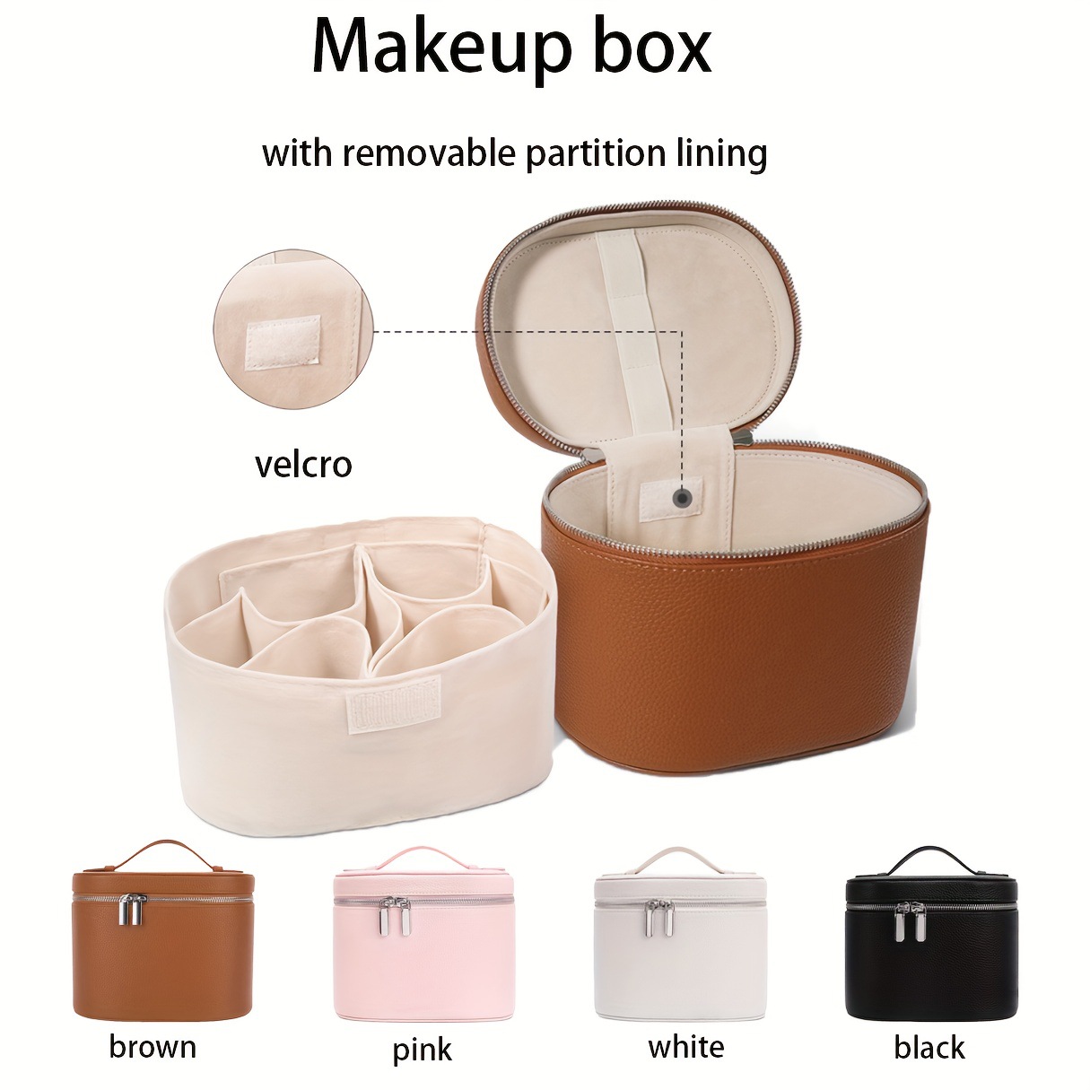 Travel Accessories Toiletry Bag - Borsa per il Trucco in Pelle