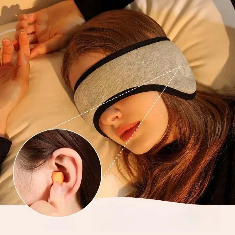 Travel Accessories Eye Mask - Maschera per Dormire con Tappi per