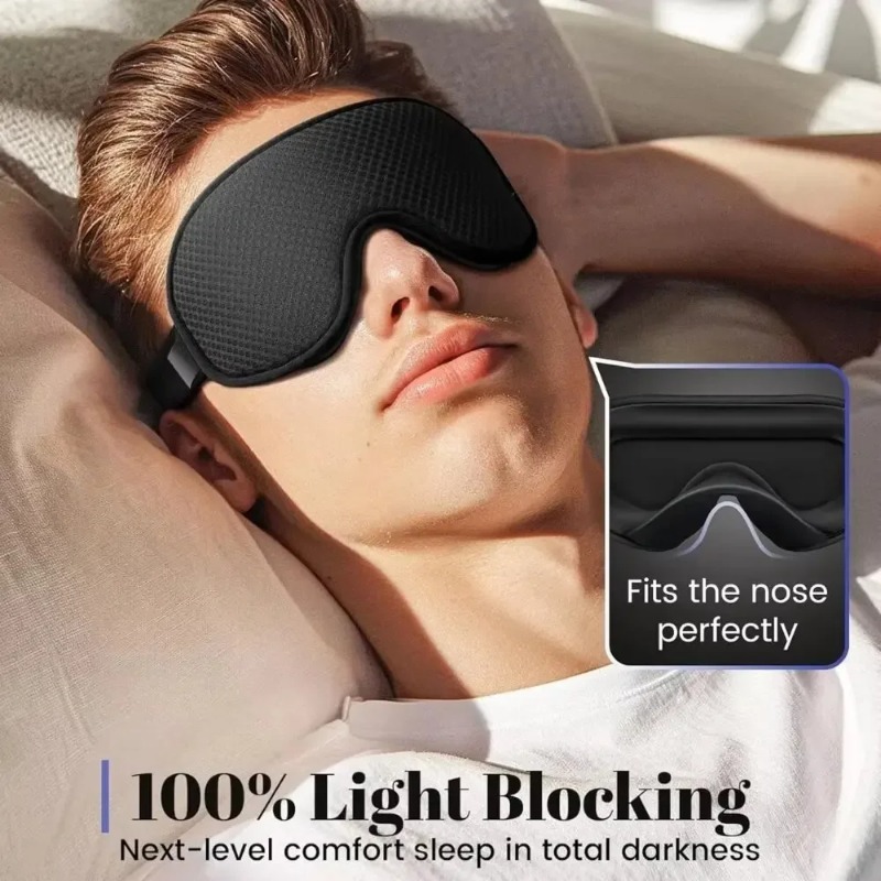 Maschera per Dormire 3D Oscura - Travel Accessories Eye Mask recensione e prezzo