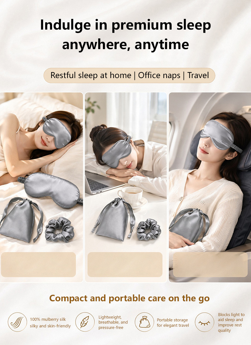 Mascherina per Dormire in Seta - Travel Accessories Eye Mask recensione e prezzo
