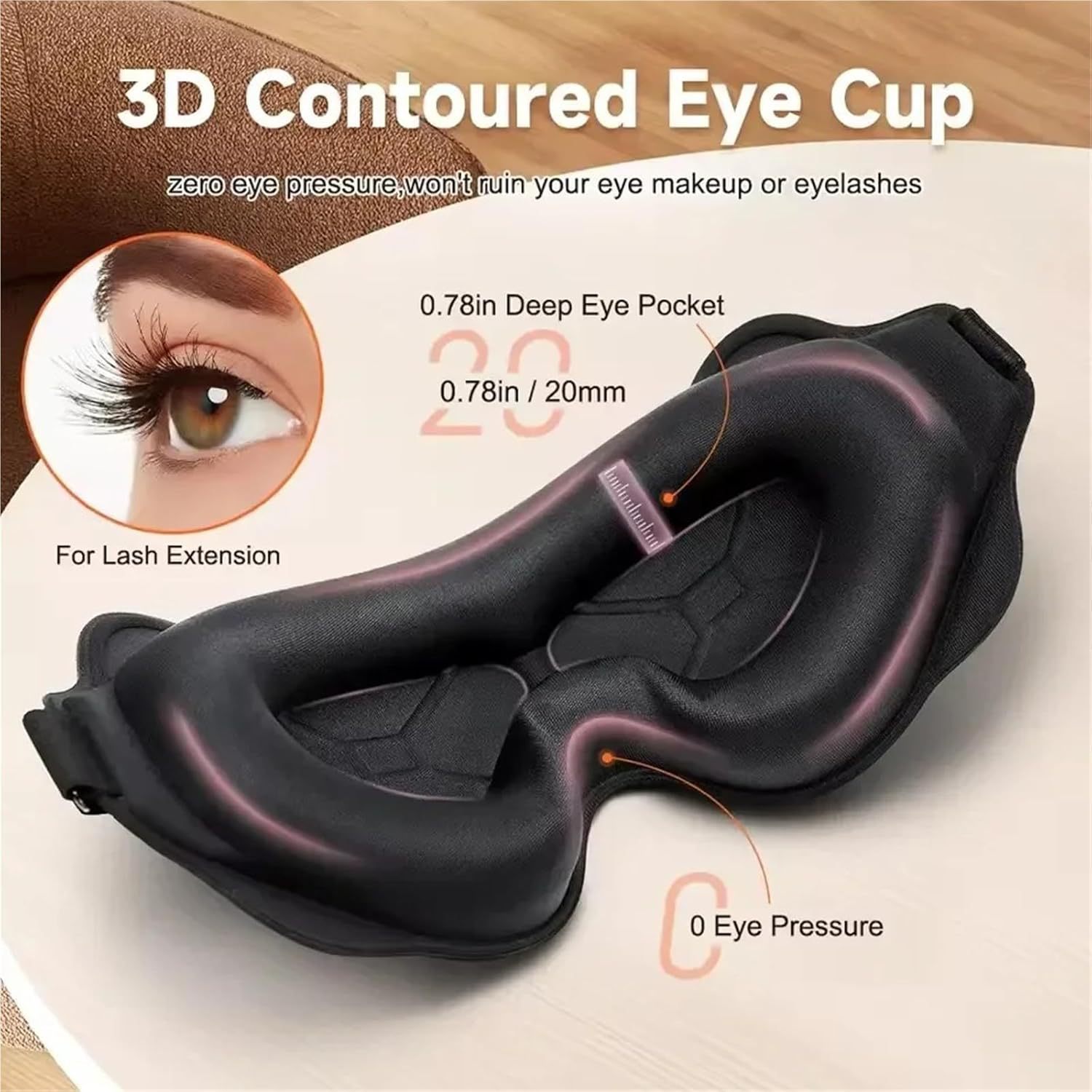 Maschera per Dormire 3D Blocca - Travel Accessories Eye Mask recensione e prezzo