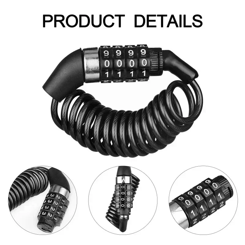 Lucchetto Antifurto per Moto e - Cable Lock Combination recensione e prezzo