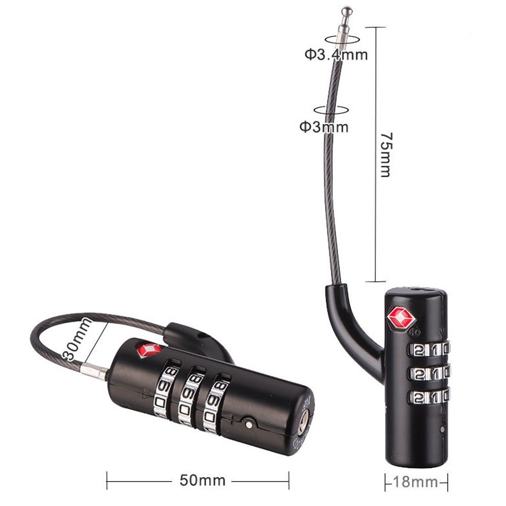 Lucchetto per Bagagli Impermea - Cable Lock Combination recensione e prezzo