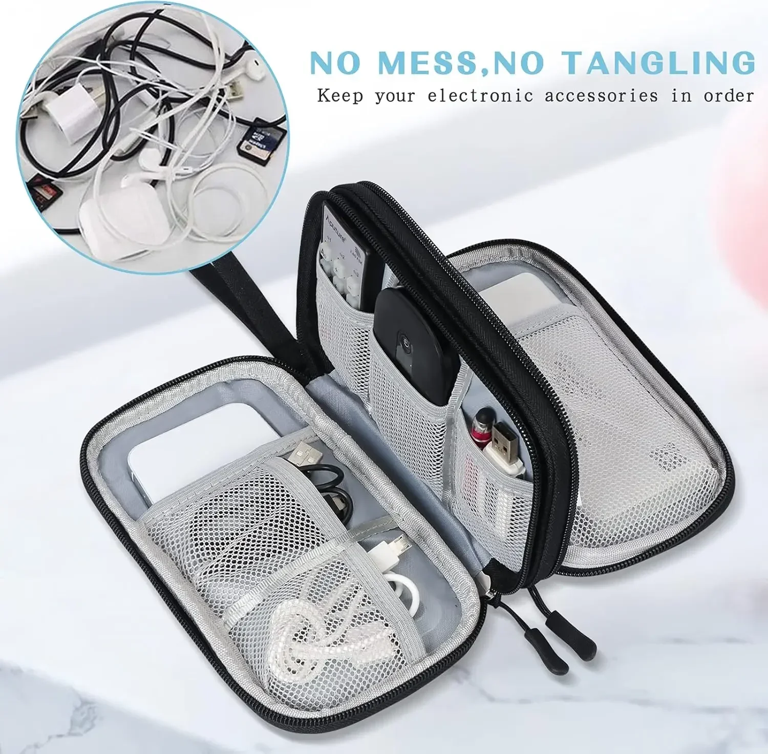 Borsa da Viaggio per Cavi, Cus - Travel Accessories Bag recensione e prezzo