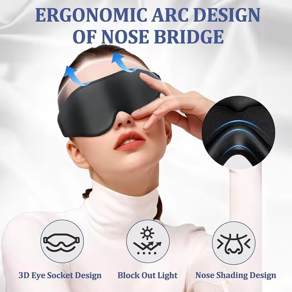 Maschera per Occhi 3D, Comoda  - Travel Accessories Eye Mask recensione e prezzo