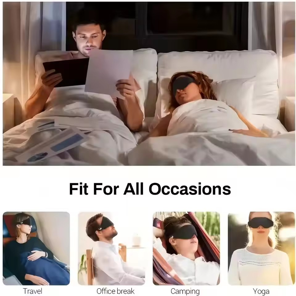 Maschera per Occhi 3D, Comoda  - Travel Accessories Eye Mask recensione e prezzo