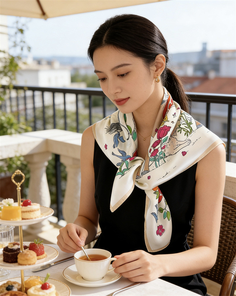 Foulard Quadrato in Seta con M - Travel Hair Accessories recensione e prezzo