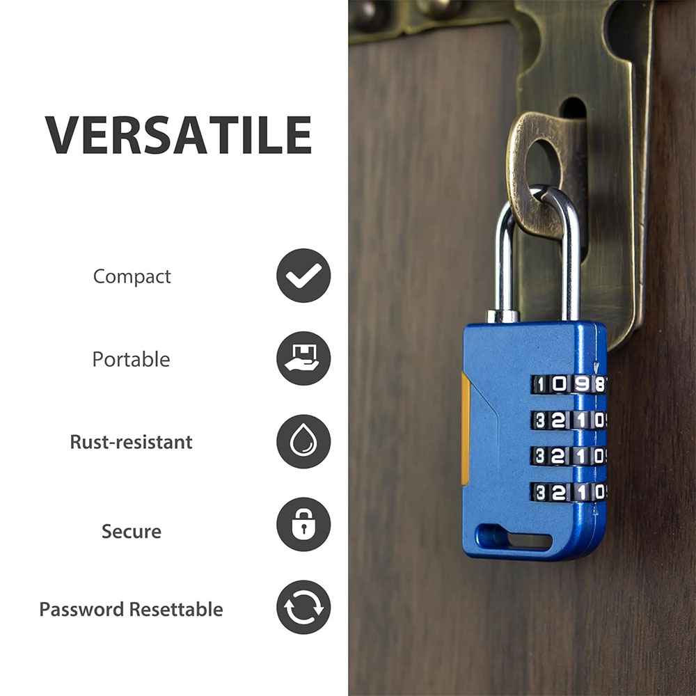 Lucchetto a combinazione a 4 c - Cable Lock Combination recensione e prezzo