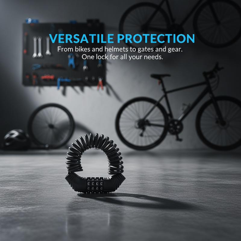 Lucchetto per Casco Moto Nero  - Cable Lock Combination recensione e prezzo